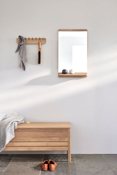 A Line Storage Bench 111 - White Oak