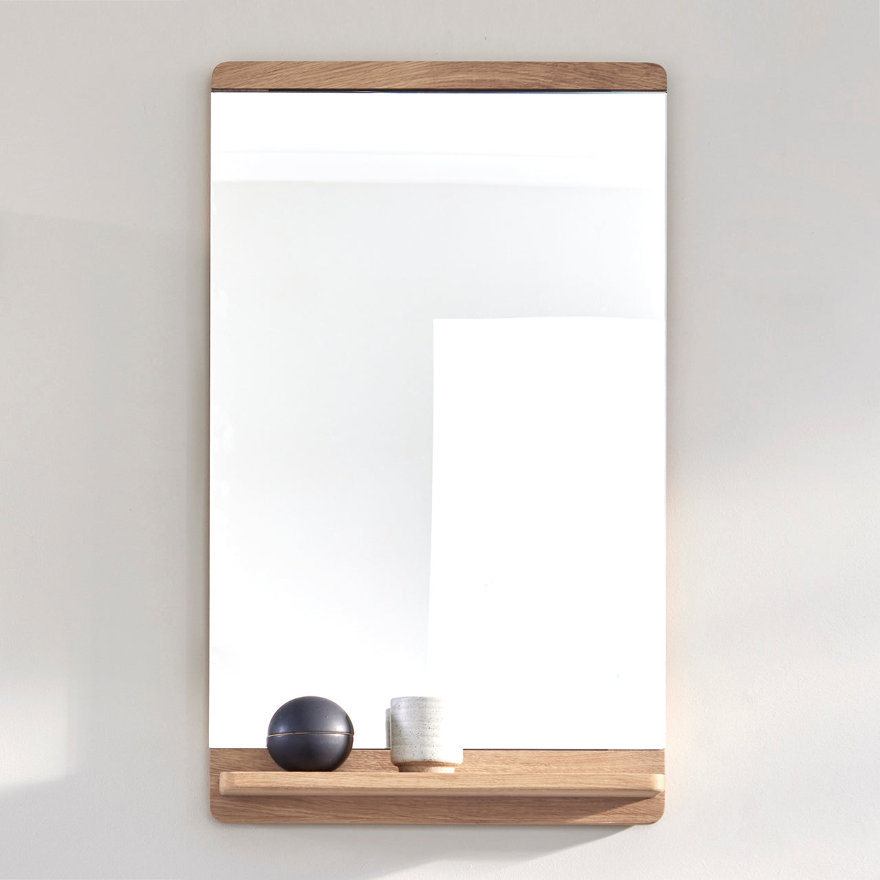Rim Wall Mirror - White Oak