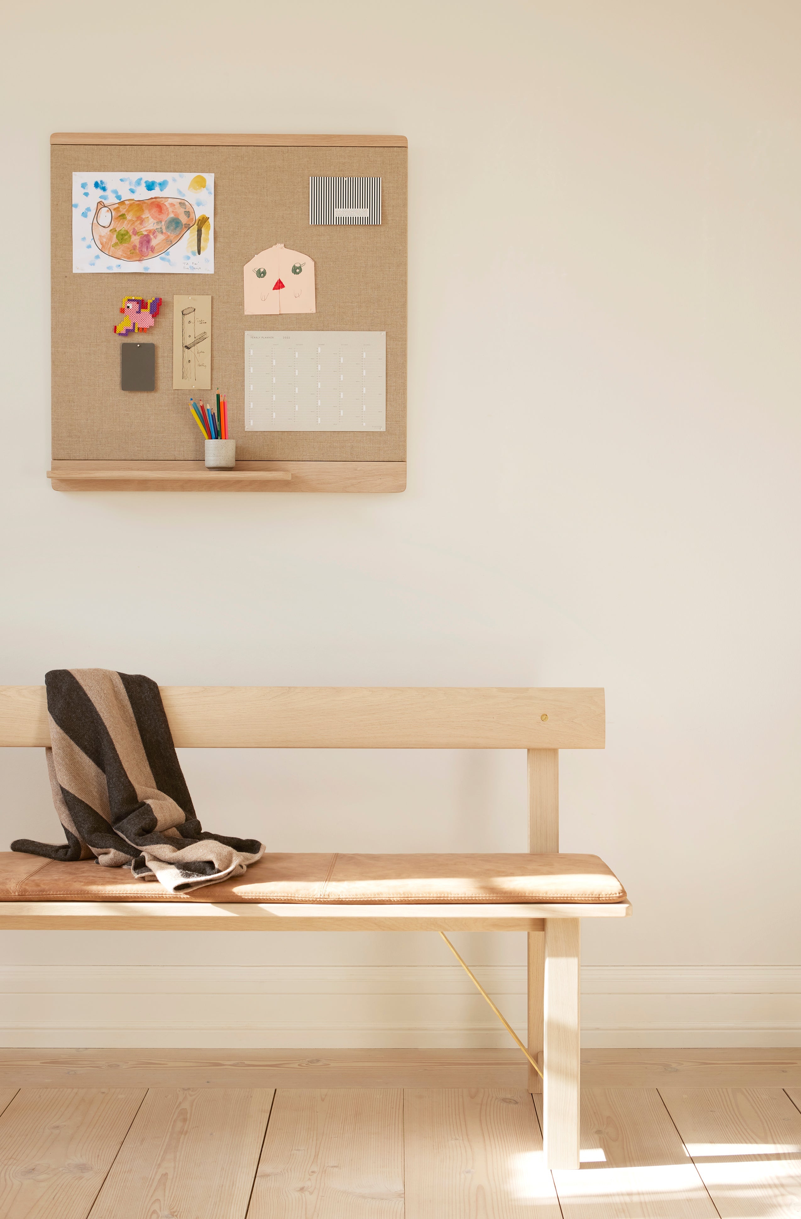 Rim Pinboard 75 x 75 - White Oak