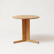 Trefoil Round Table - 3 Legs - Oak