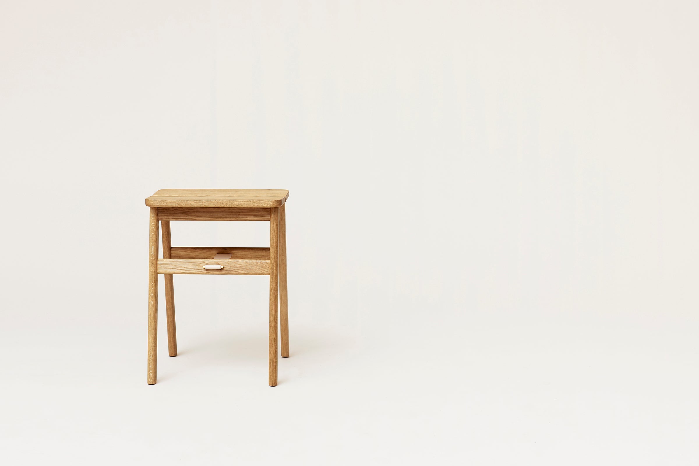 Angle Foldable Stool - Oak