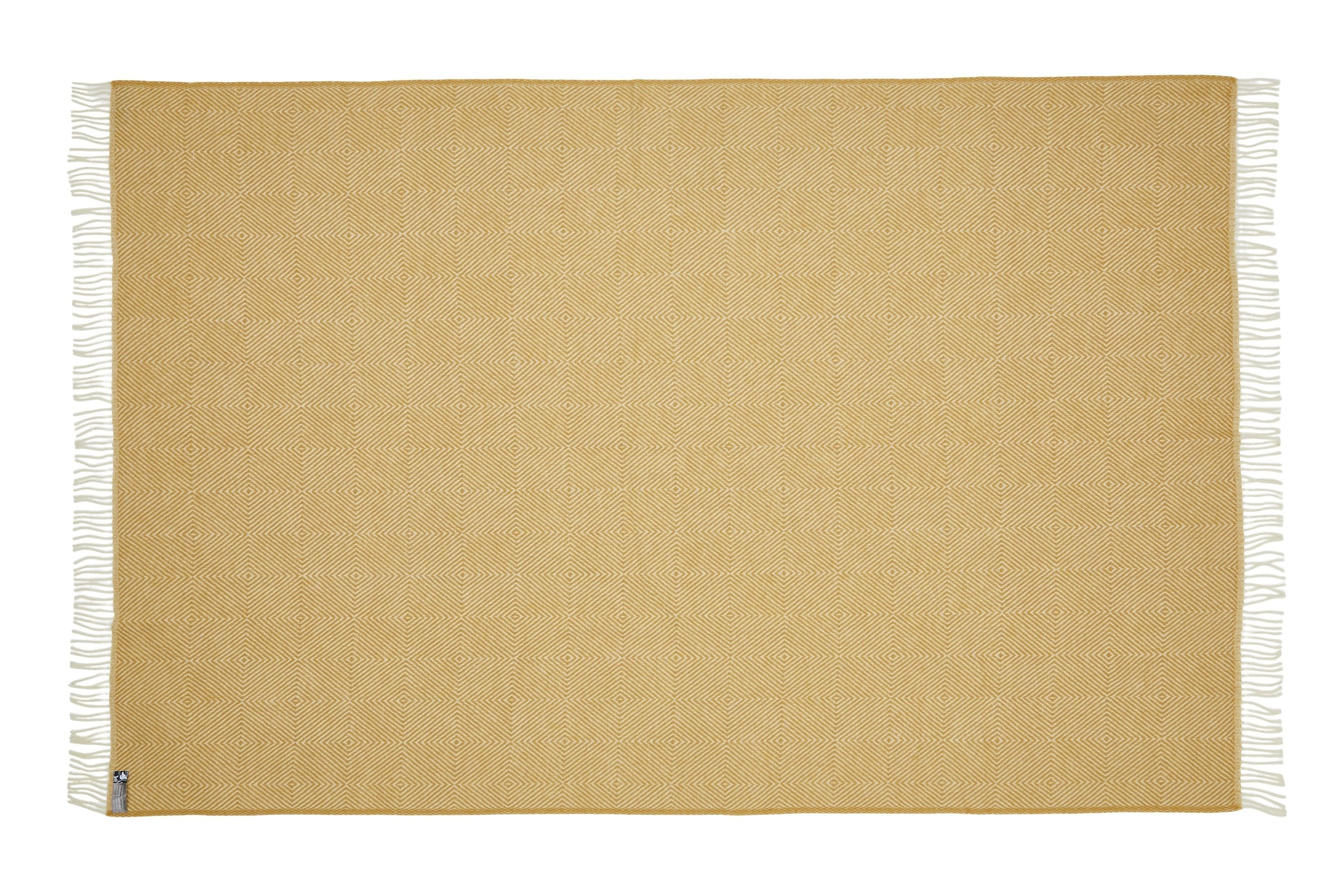 Silkeborg Uldspinderi Fanø Throw 140x240 cm Throw 0128 Sunflower Yellow