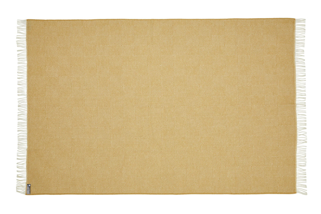 Silkeborg Uldspinderi Fanø Throw 140x240 cm Throw 0128 Sunflower Yellow
