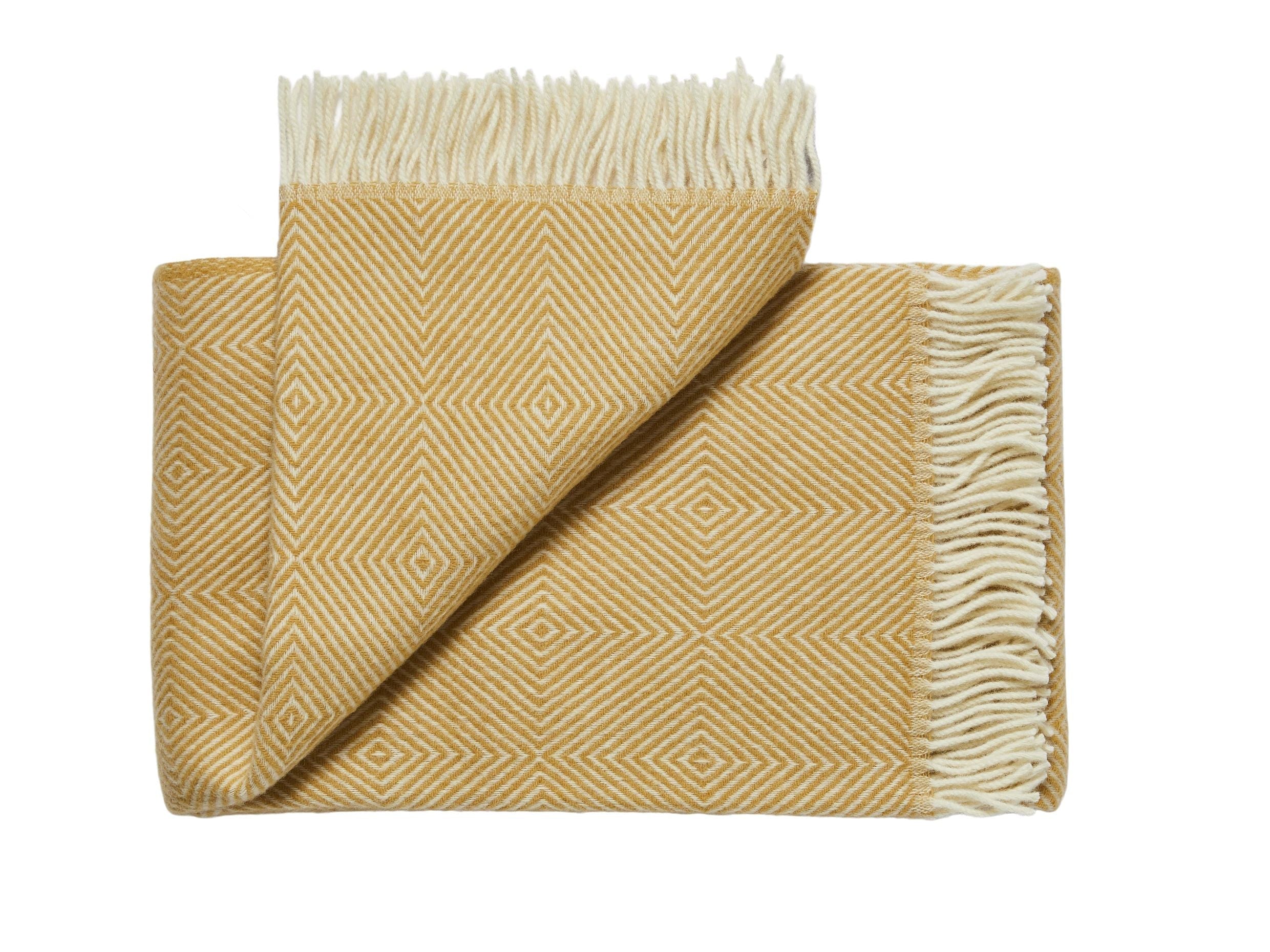 Silkeborg Uldspinderi Fanø Throw 140x240 cm Throw 0128 Sunflower Yellow
