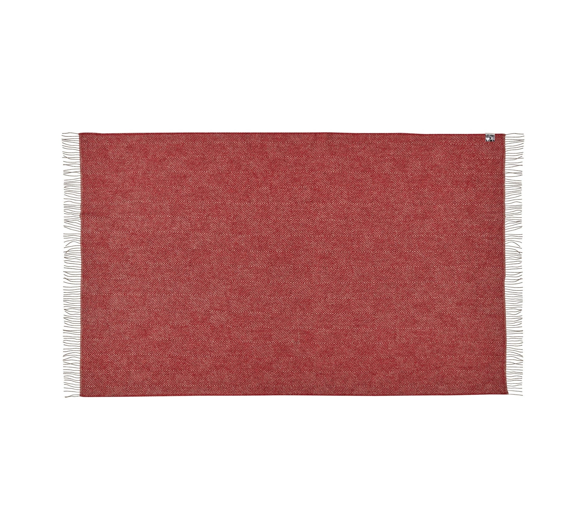 Silkeborg Uldspinderi Fanø Throw 140x240 cm Throw 0177 Granite Red