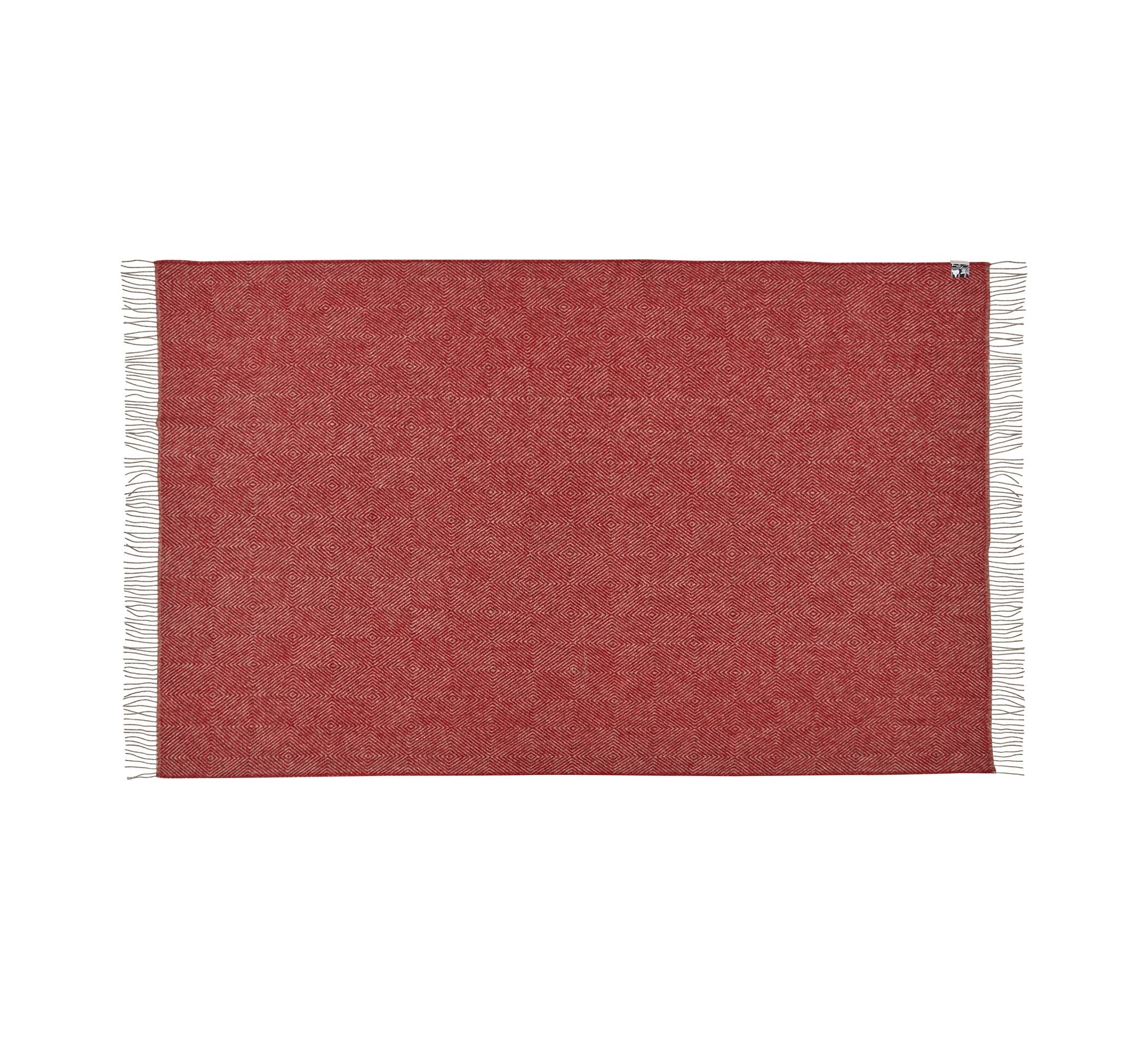Silkeborg Uldspinderi Fanø Throw 140x240 cm Throw 0177 Granite Red