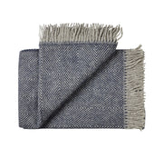 Silkeborg Uldspinderi Fanø Throw 140x240 cm Throw 0184 Granite Blue