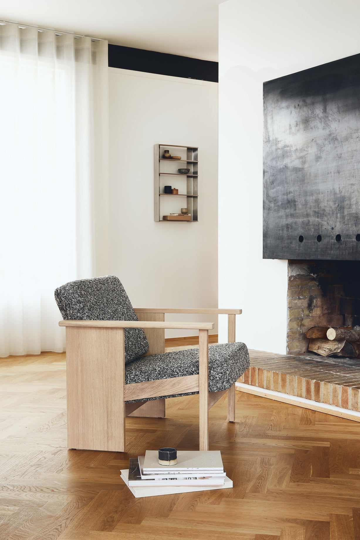Block Lounge Chair - White Oak Zero - 0004