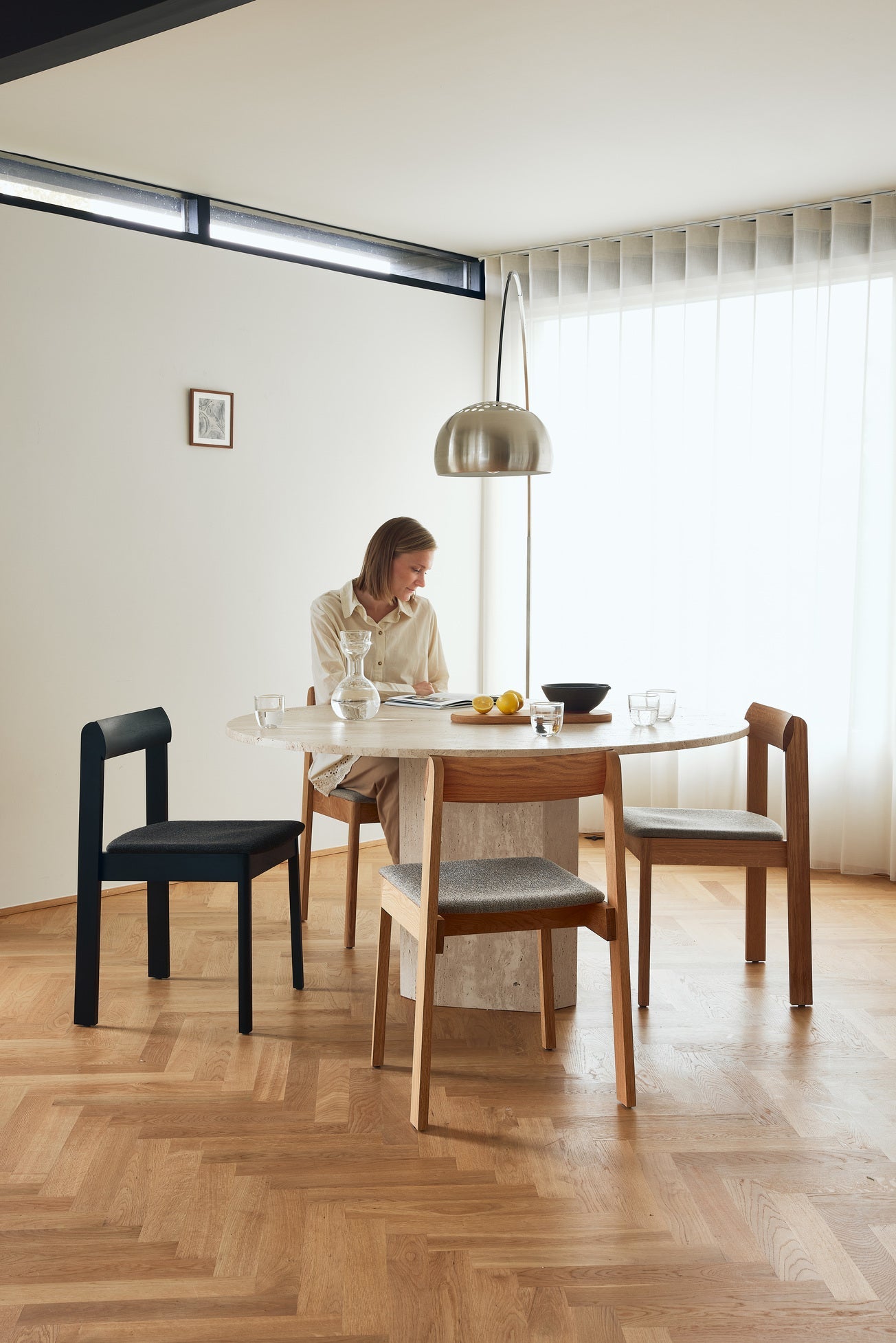 Blueprint Chair - White Oak - Hallingdal 65-227