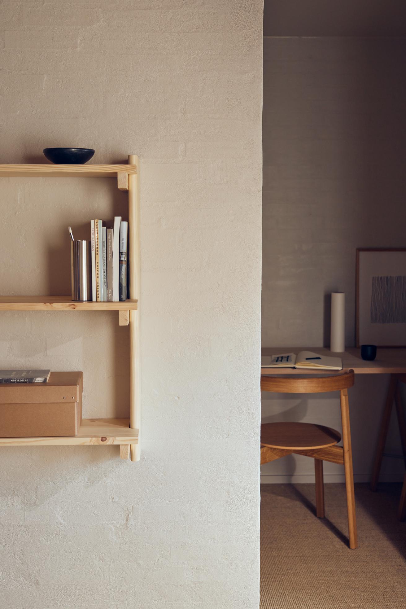 Beam Wall Shelf 3 - Pine