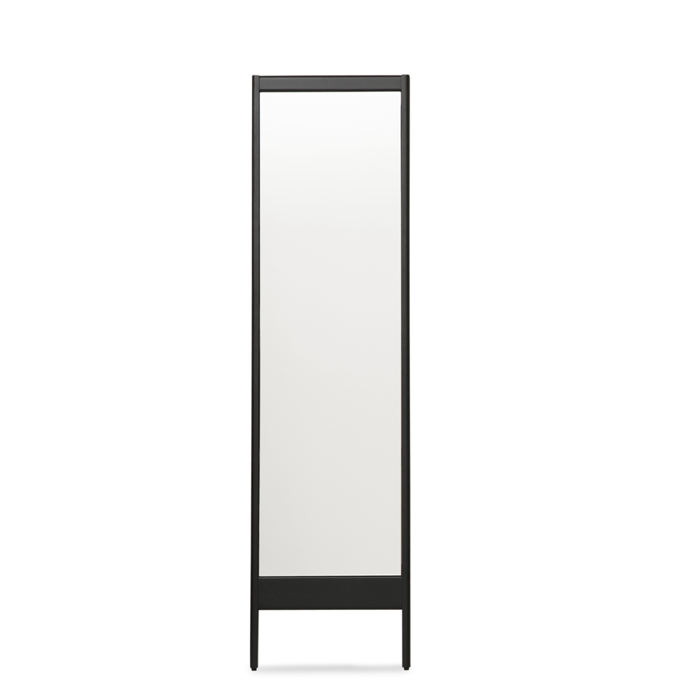 A Line Mirror - Black-stained Oak