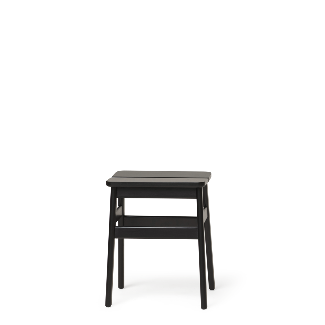 Angle Standard Stool 45 - Black-stained Beech