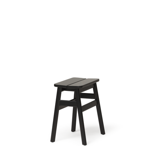 Form & Refine Angle Standard Stool 45, Black-stained Beech