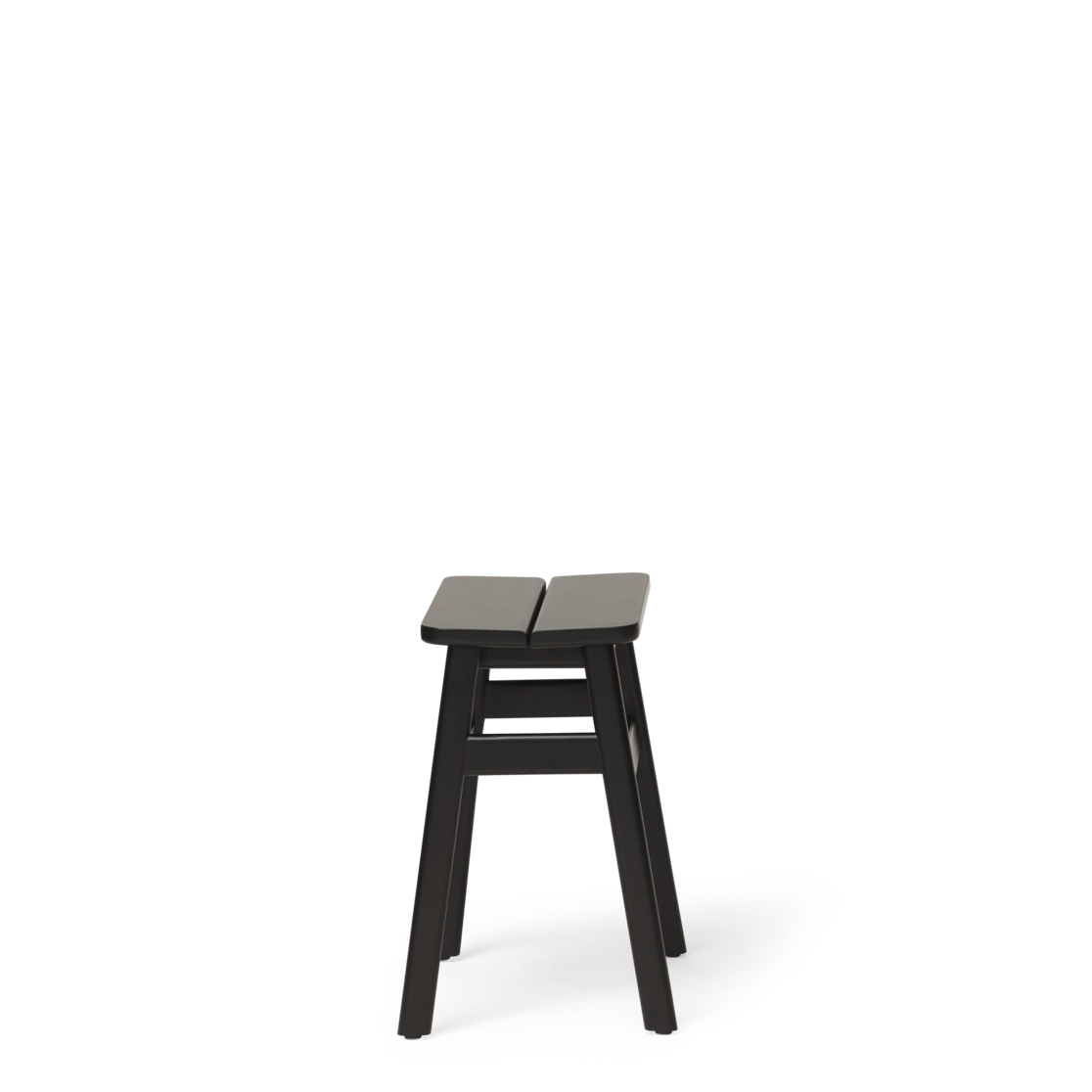 Angle Standard Stool 45 - Black-stained Beech