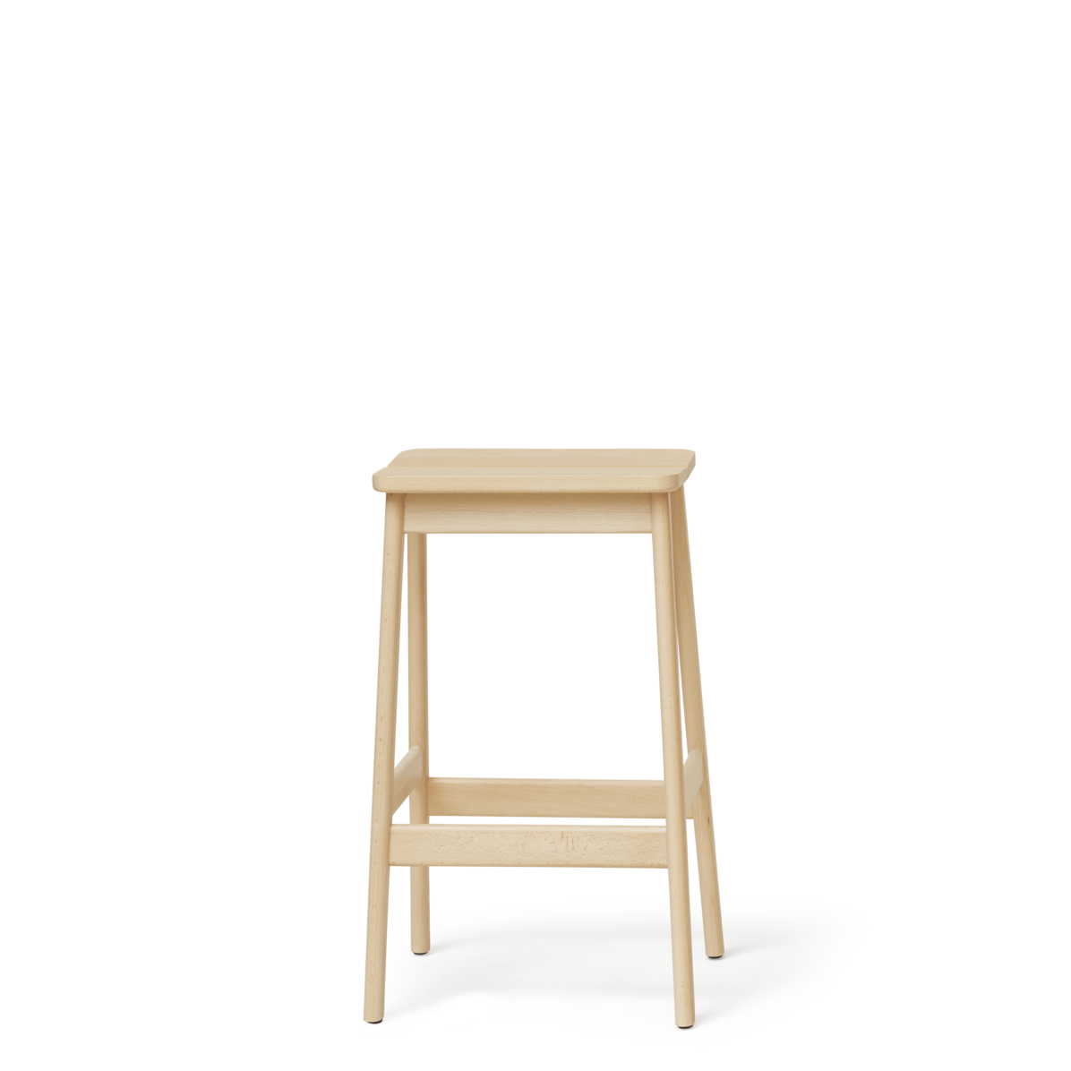 Angle Standard Bar Stool 65 - Beech