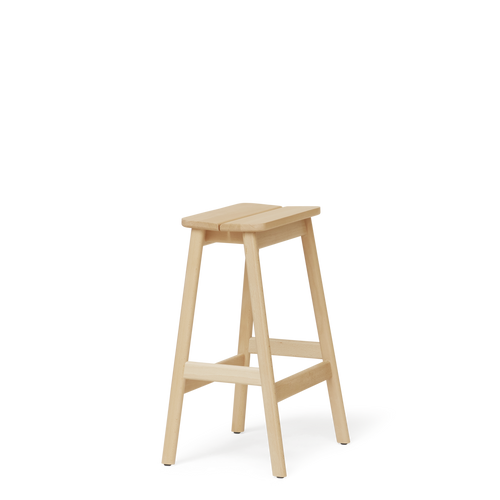 Form & Refine Angle Standard Bar Stool 65, Beech