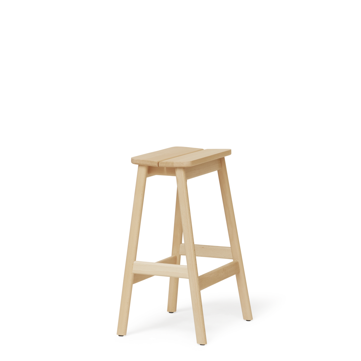 Angle Standard Bar Stool 65 - Beech