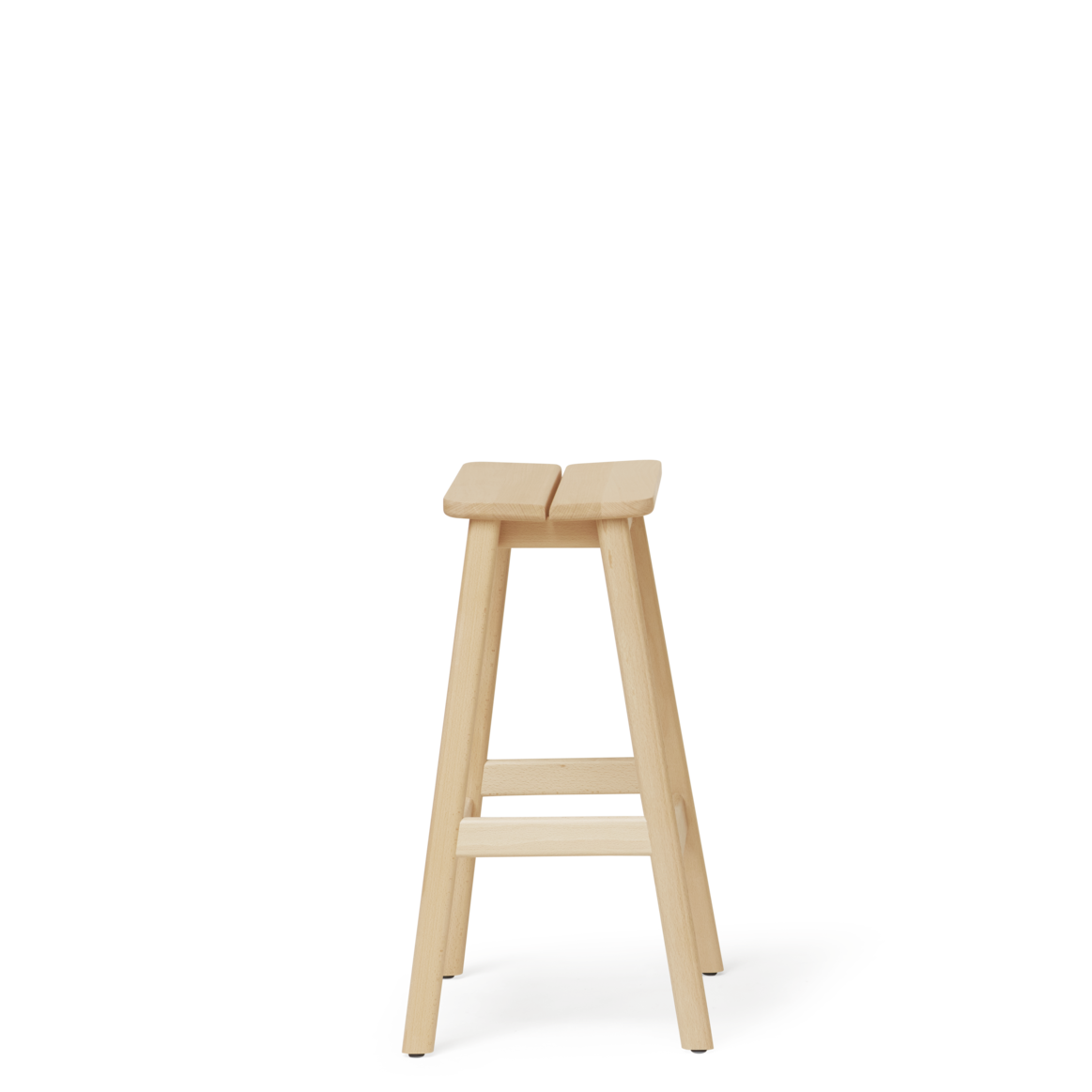 Angle Standard Bar Stool 65 - Beech