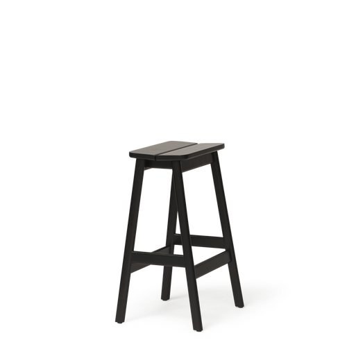 Form & Refine Angle Standard Stool 65, Black-stained Beech