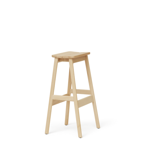 Form & Refine Angle Standard Bar Stool 75, Beech