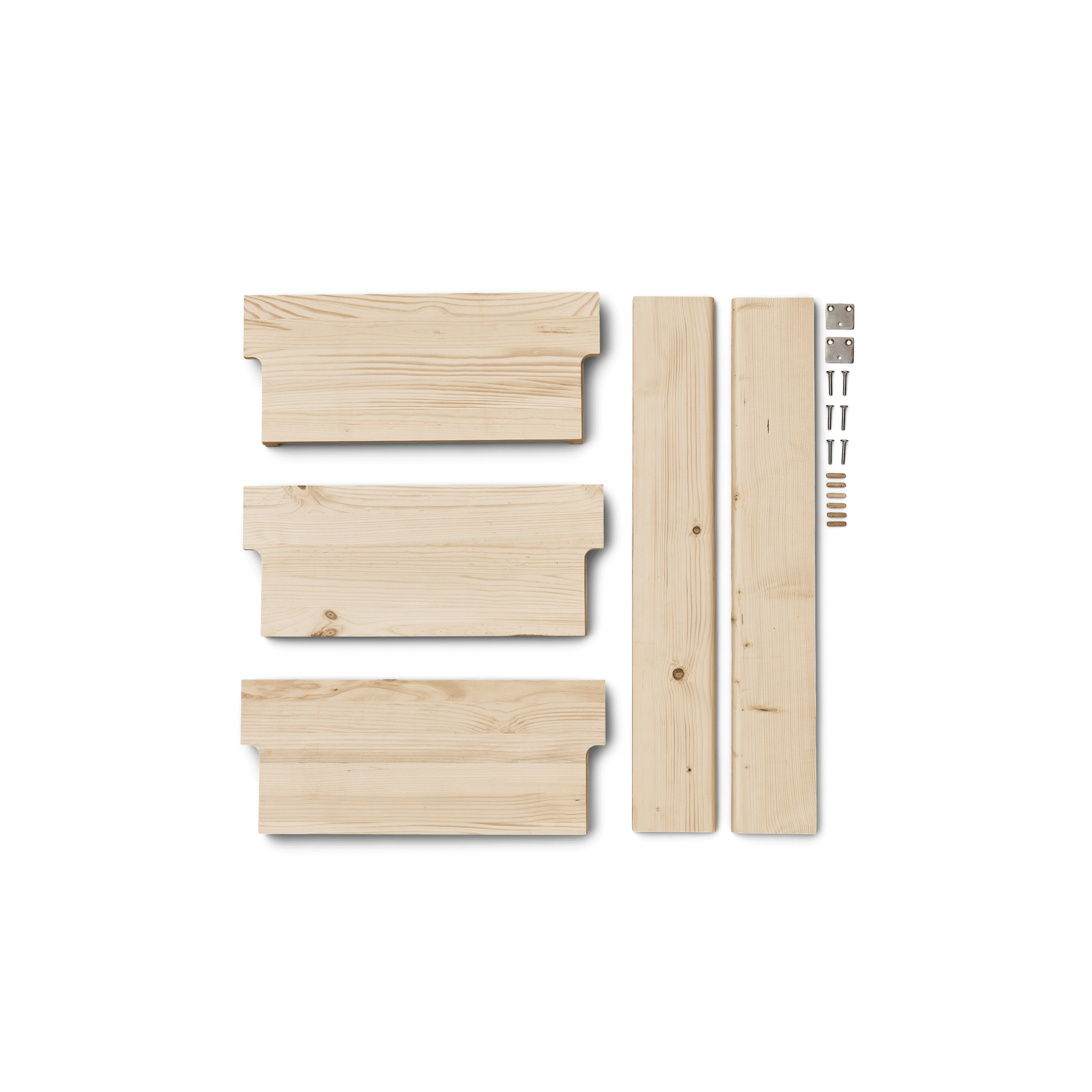 Beam Wall Shelf 3 - Pine