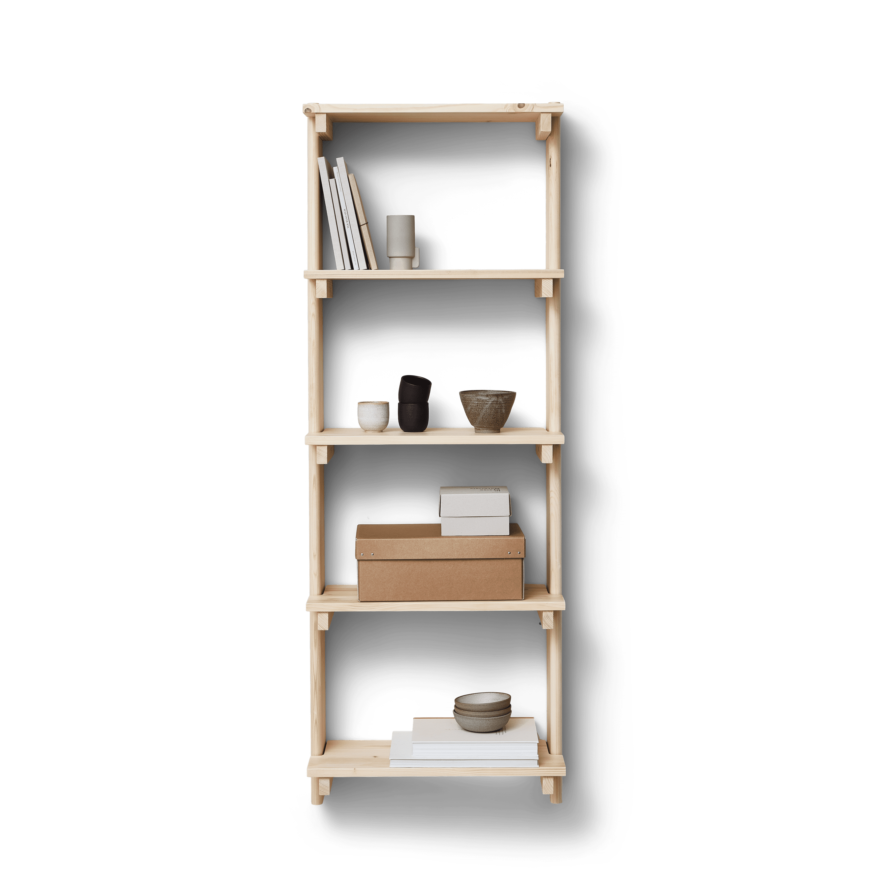 Beam Wall Shelf 5 - Pine