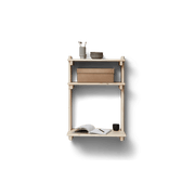 Beam Wall Office Shelf 3 - Pine
