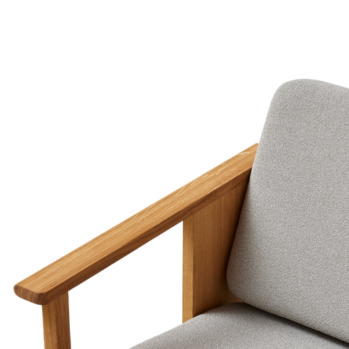 Block Lounge Chair, Oak Grain