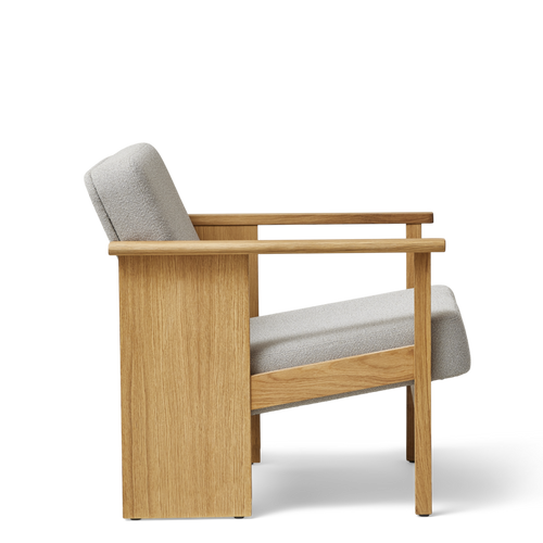 Block Lounge Chair, Oak Grain