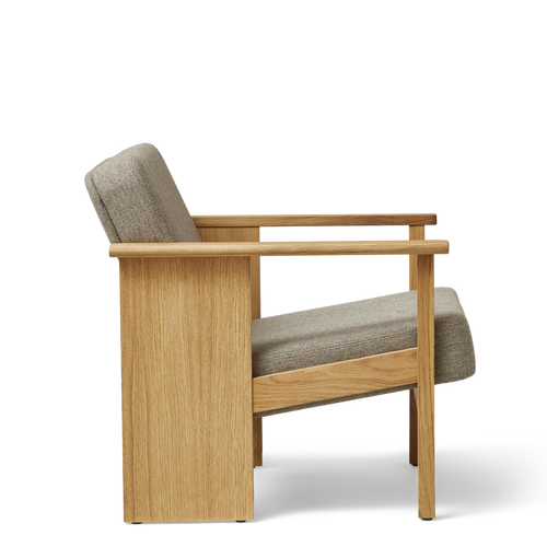 Form & Refine Block Lounge Chair, Oak Hallingdal 65