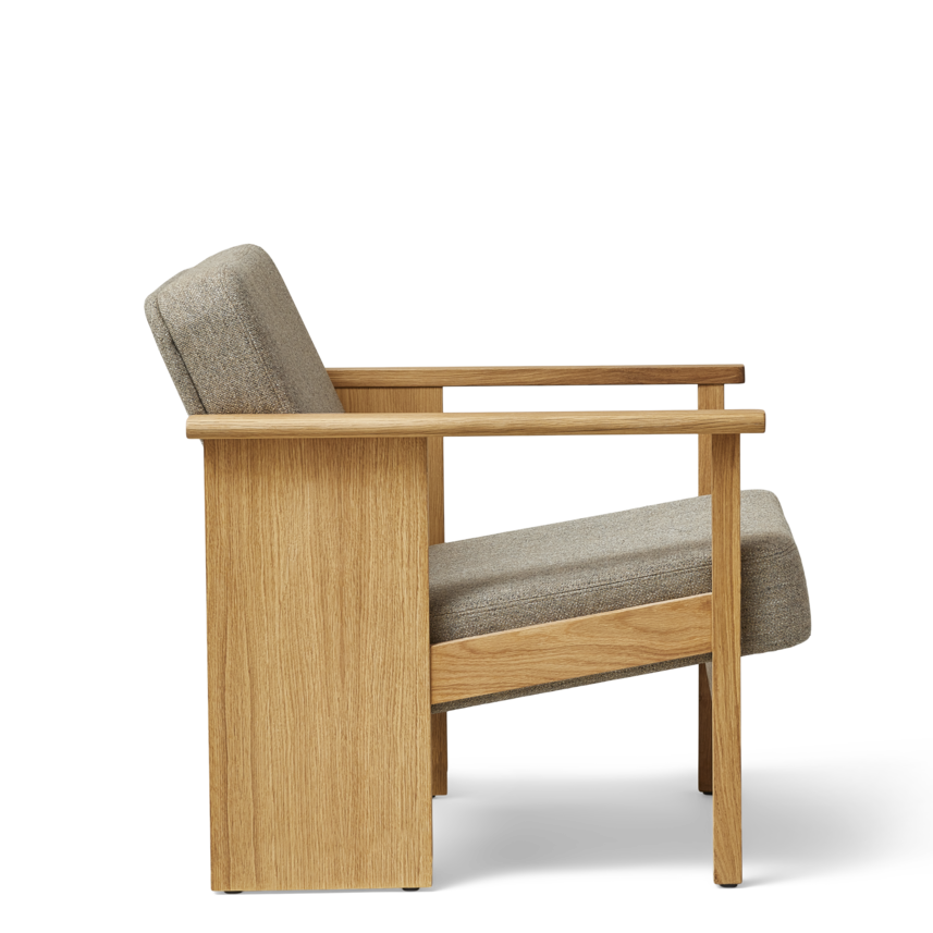 Block Lounge Chair - Oak Hallingdal 65-227