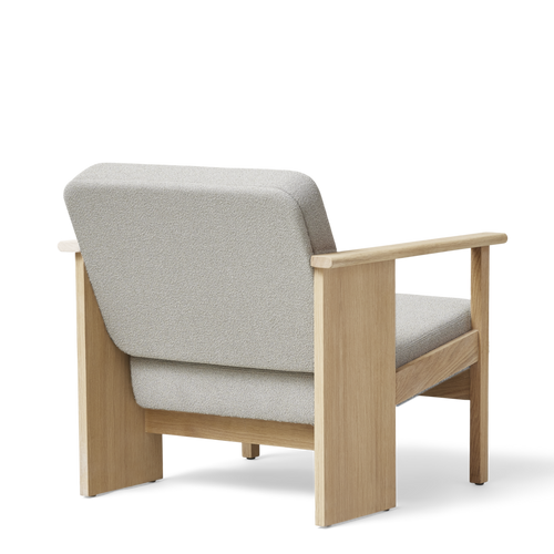 Block Lounge Chair, White Oak Grain