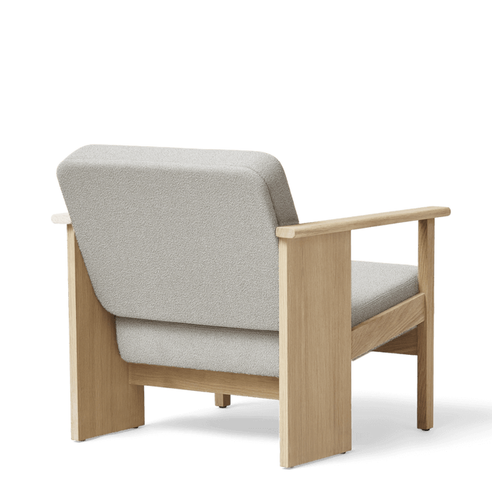 Form & Refine Block Lounge Chair, White Oak Grain