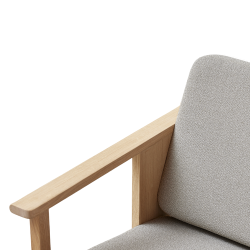 Block Lounge Chair, White Oak Grain