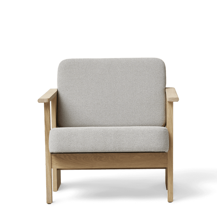 Form & Refine Block Lounge Chair, White Oak Grain