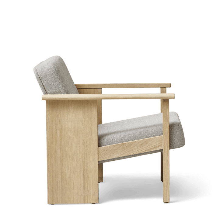 Form & Refine Block Lounge Chair, White Oak Grain