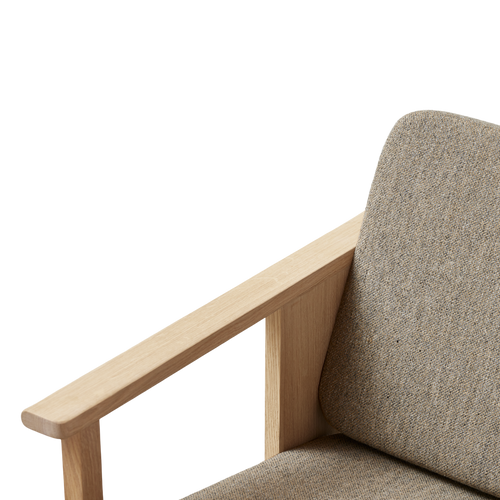 Form & Refine Block Lounge Chair, White Oak Hallingdal 65