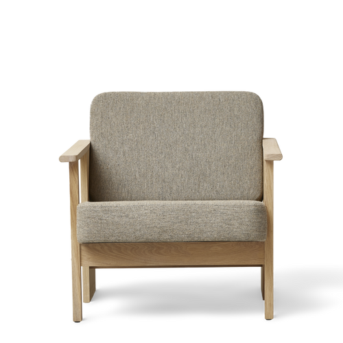 Form & Refine Block Lounge Chair, White Oak Hallingdal 65