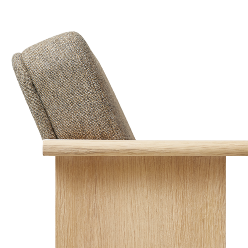 Form & Refine Block Lounge Chair, White Oak Hallingdal 65