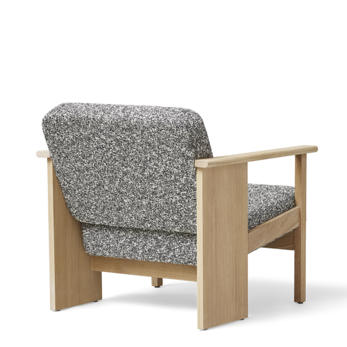 Block Lounge Chair, White Oak Zero