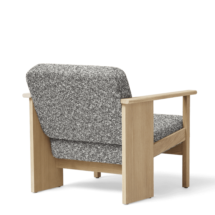 Form & Refine Block Lounge Chair, White Oak Zero