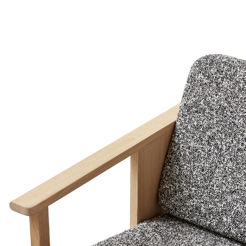 Block Lounge Chair, White Oak Zero