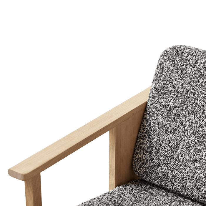 Form & Refine Block Lounge Chair, White Oak Zero