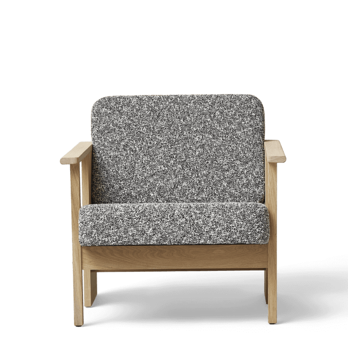 Form & Refine Block Lounge Chair, White Oak Zero