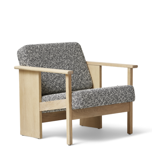 Block Lounge Chair, White Oak Zero