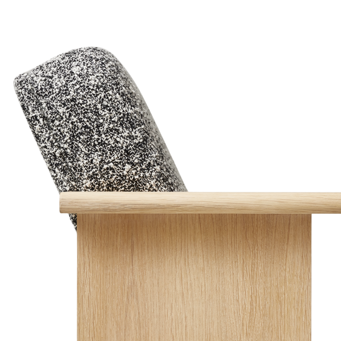 Block Lounge Chair - White Oak Zero - 0004