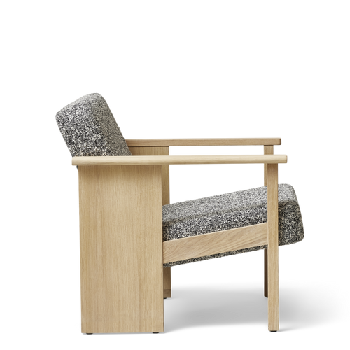 Block Lounge Chair, White Oak Zero