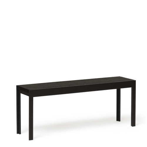 Form & Refine Lightweight Bench, Black-stained Oak