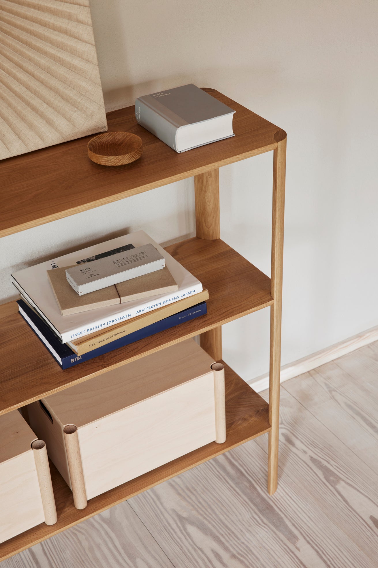Pillar Storage Box - Medium - Beech