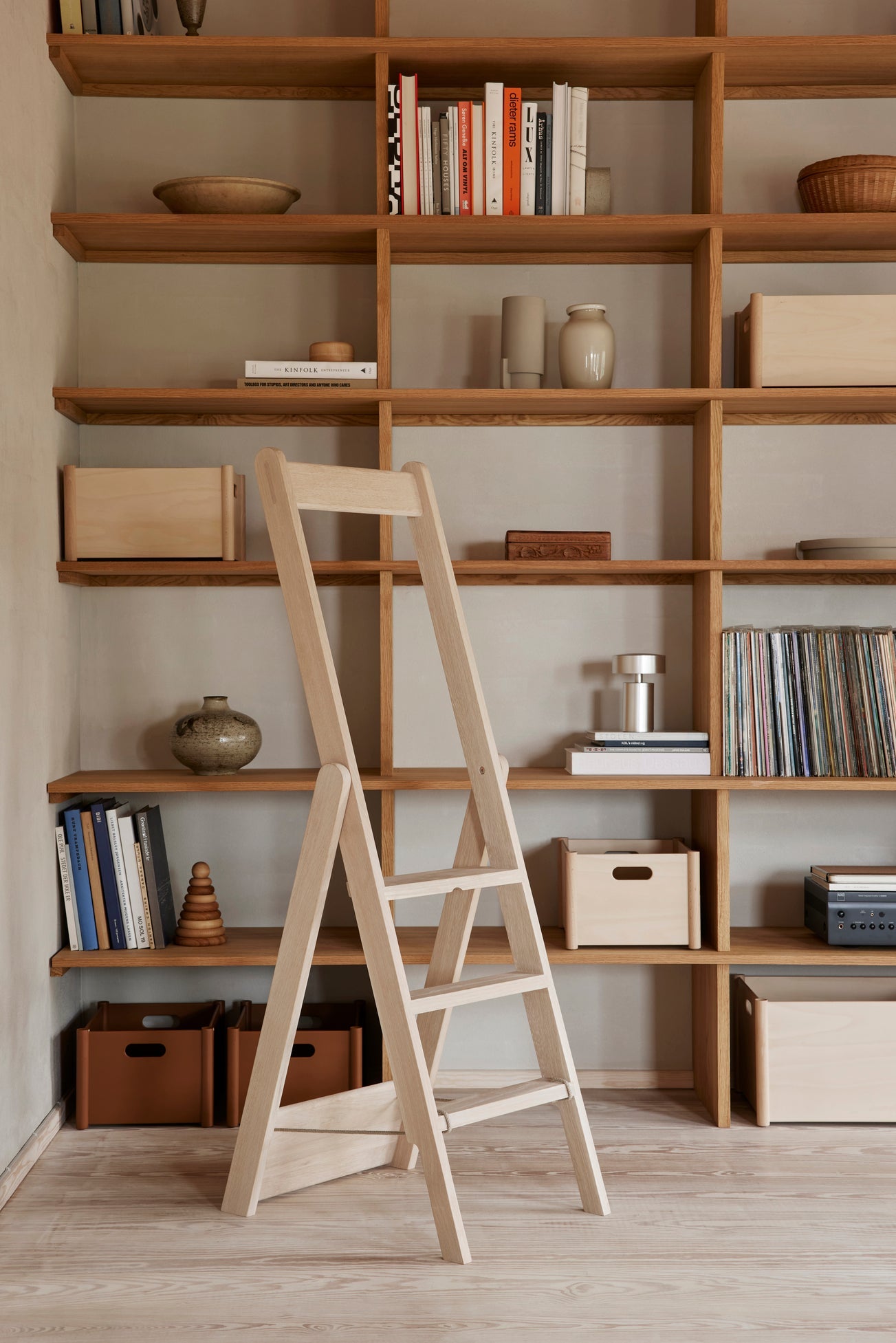 Pillar Storage Box - Medium - Beech